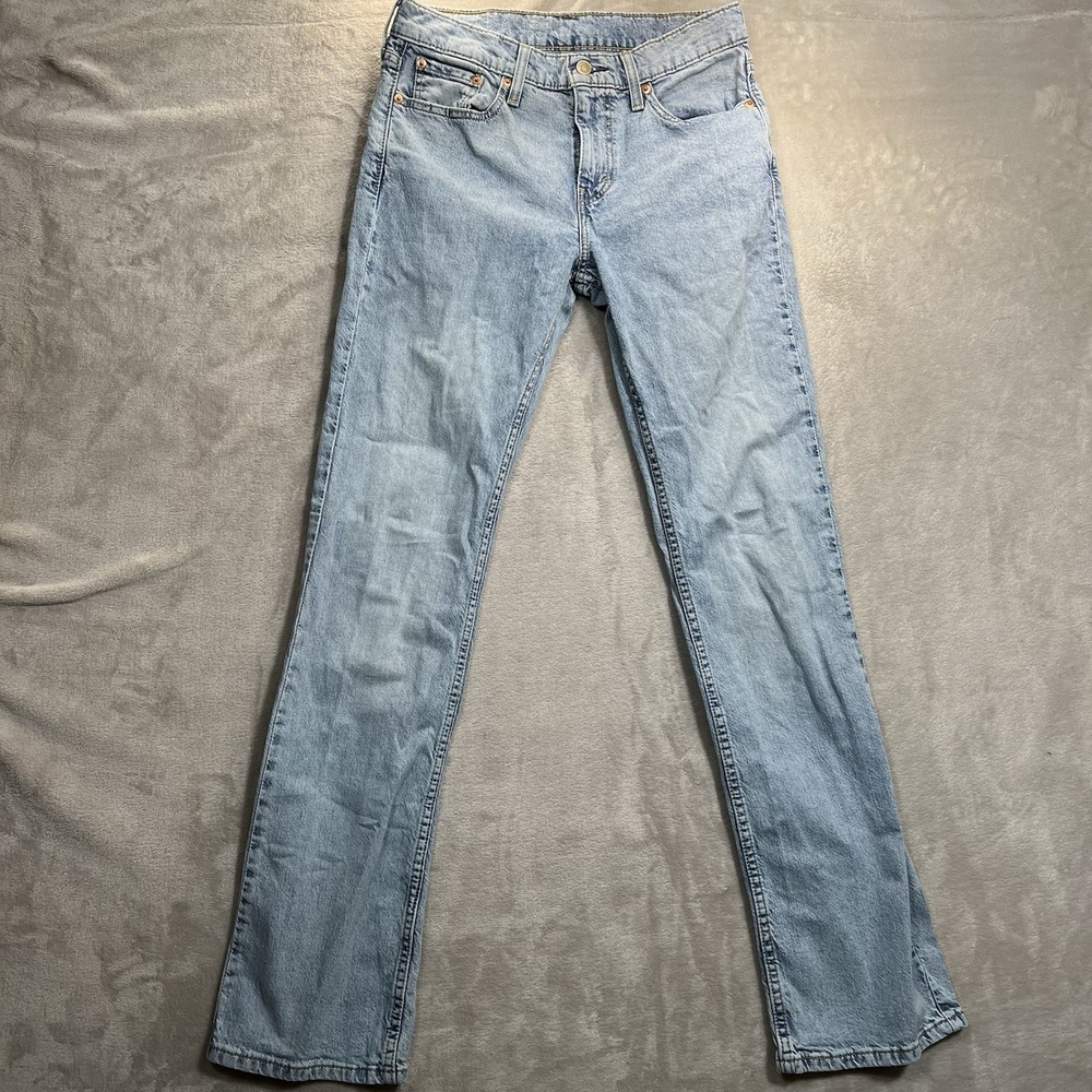 Levis 527 Jeans Mens 30x34 Blue Slim Bootcut Light Wash Stretch Comfort